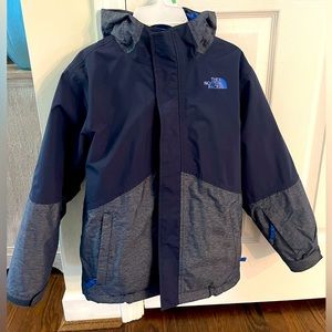Boys North face down triclimate jacket size medium (10/12)